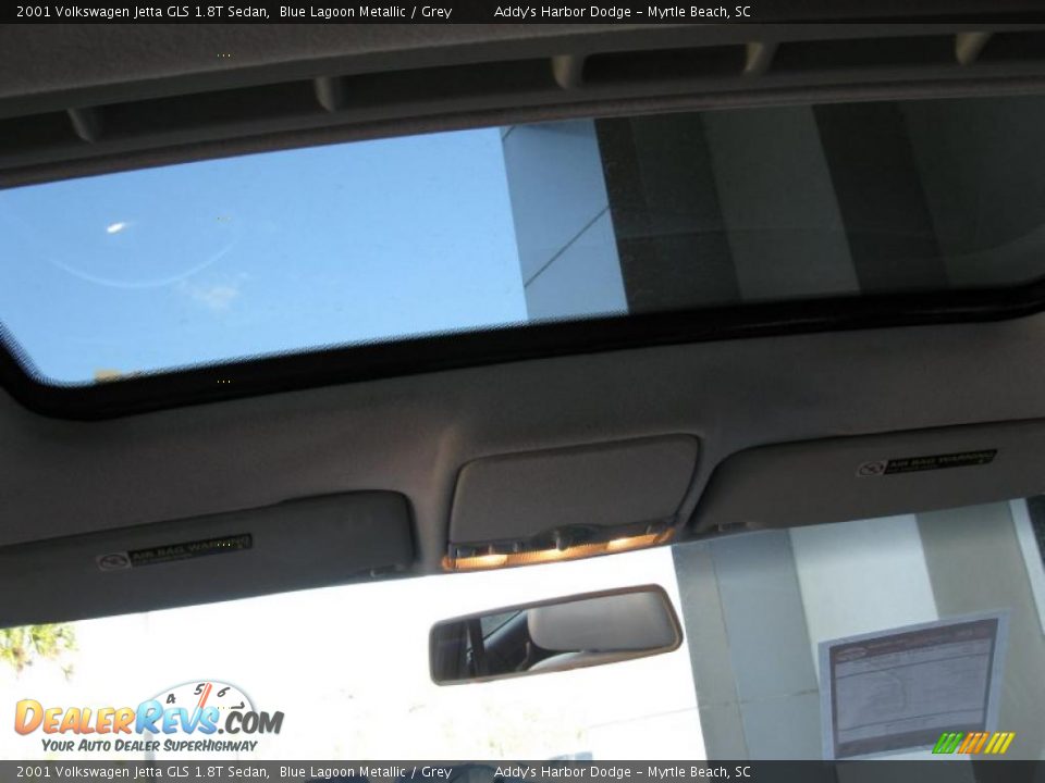 2001 Volkswagen Jetta GLS 1.8T Sedan Blue Lagoon Metallic / Grey Photo #10