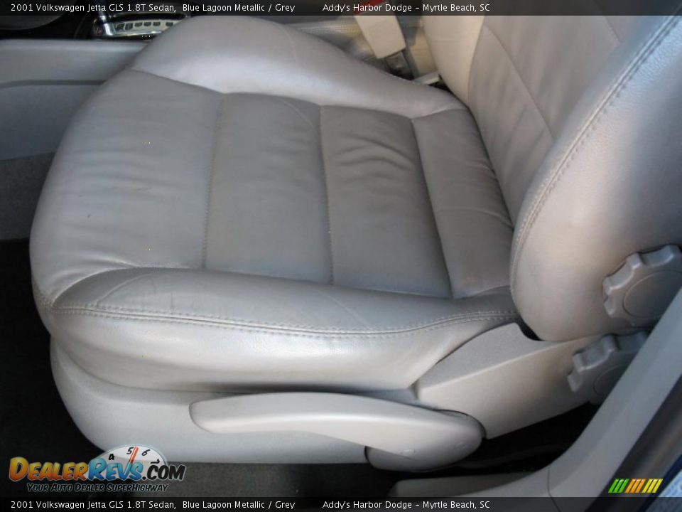 2001 Volkswagen Jetta GLS 1.8T Sedan Blue Lagoon Metallic / Grey Photo #13