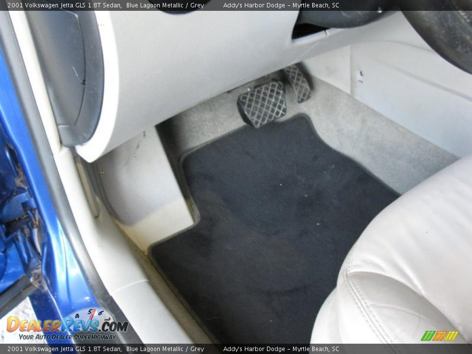 2001 Volkswagen Jetta GLS 1.8T Sedan Blue Lagoon Metallic / Grey Photo #14