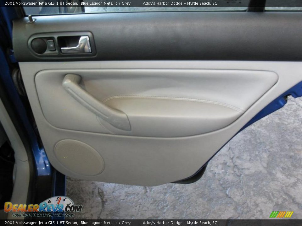 2001 Volkswagen Jetta GLS 1.8T Sedan Blue Lagoon Metallic / Grey Photo #17