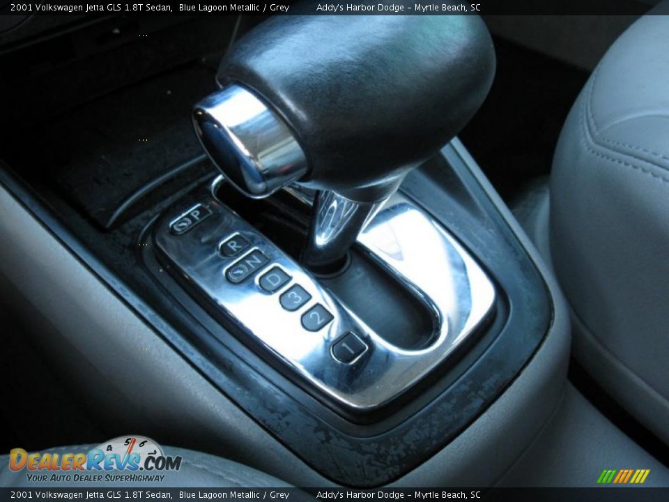 2001 Volkswagen Jetta GLS 1.8T Sedan Blue Lagoon Metallic / Grey Photo #23