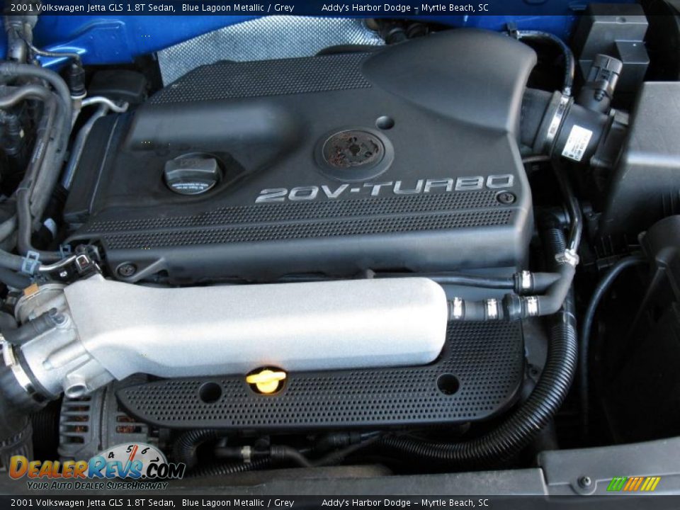 2001 Volkswagen Jetta GLS 1.8T Sedan Blue Lagoon Metallic / Grey Photo #24