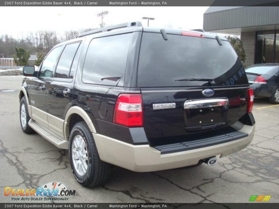 2007 Ford Expedition Eddie Bauer 4x4 Black / Camel Photo #2