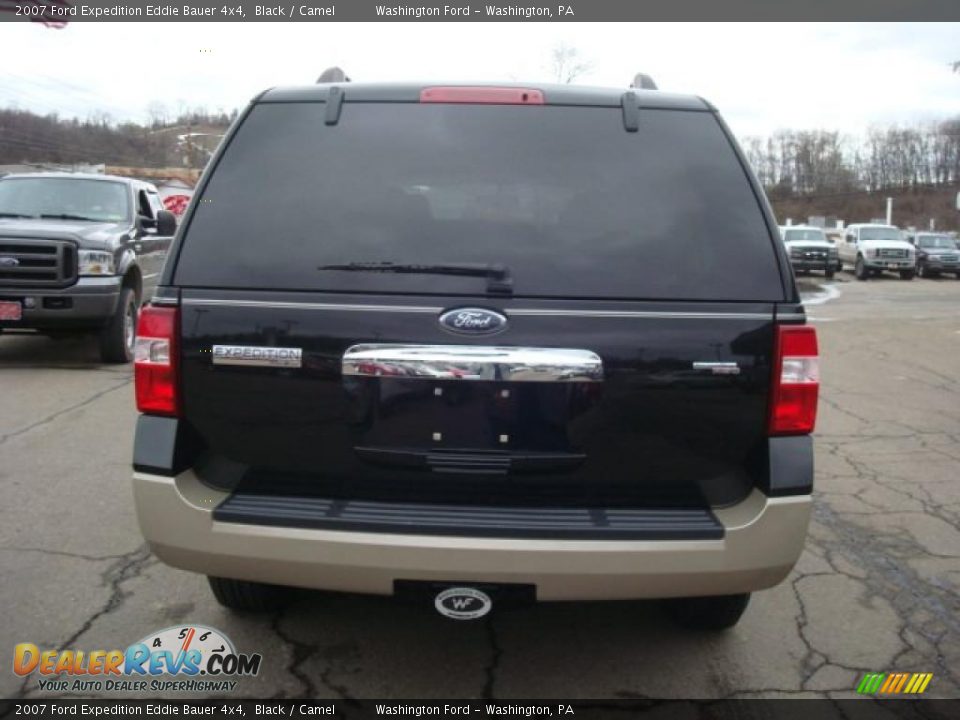 2007 Ford Expedition Eddie Bauer 4x4 Black / Camel Photo #3