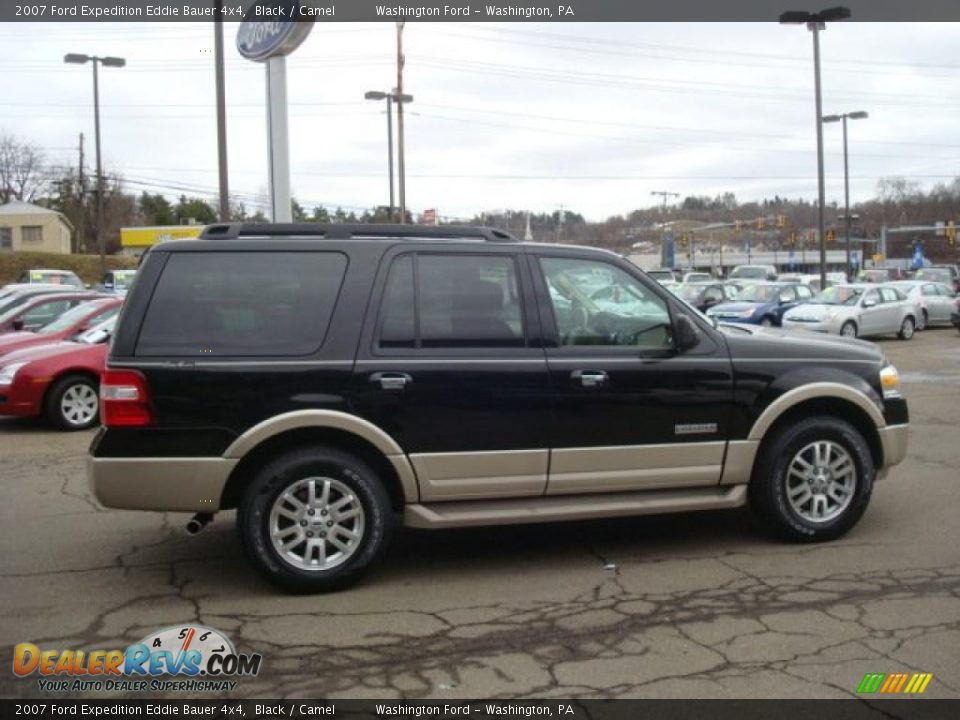 2007 Ford Expedition Eddie Bauer 4x4 Black / Camel Photo #5