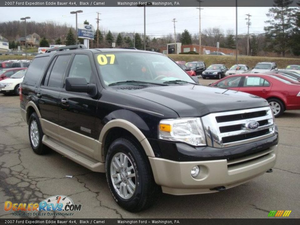 2007 Ford Expedition Eddie Bauer 4x4 Black / Camel Photo #6