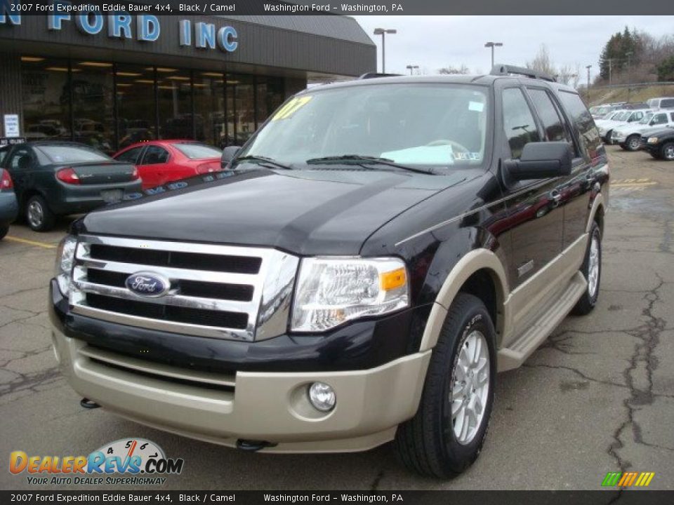 2007 Ford Expedition Eddie Bauer 4x4 Black / Camel Photo #11