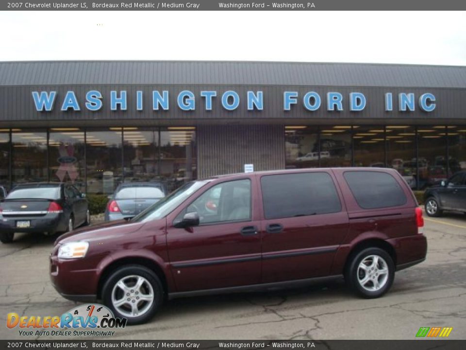 2007 Chevrolet Uplander LS Bordeaux Red Metallic / Medium Gray Photo #1