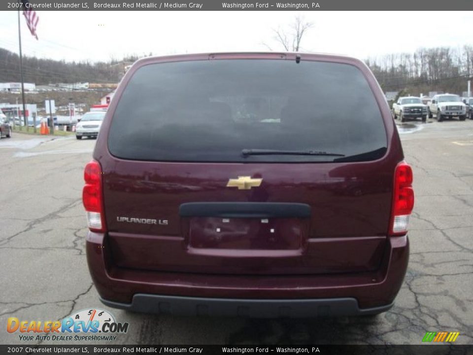 2007 Chevrolet Uplander LS Bordeaux Red Metallic / Medium Gray Photo #3