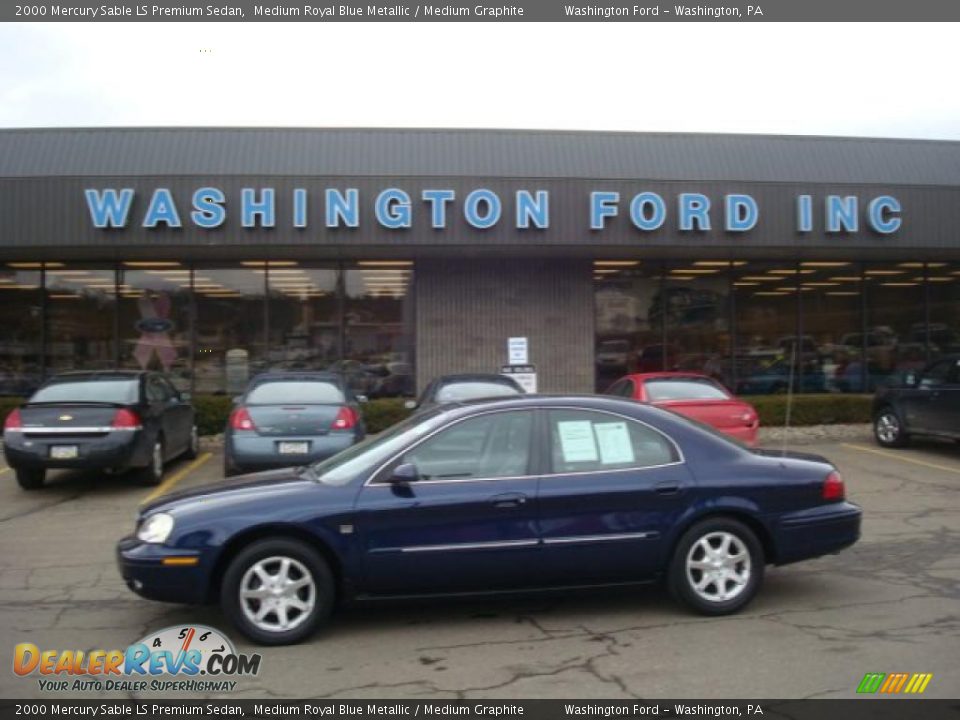 2000 Mercury Sable LS Premium Sedan Medium Royal Blue Metallic / Medium Graphite Photo #1