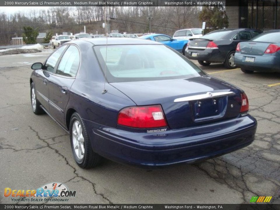 2000 Mercury Sable LS Premium Sedan Medium Royal Blue Metallic / Medium Graphite Photo #2