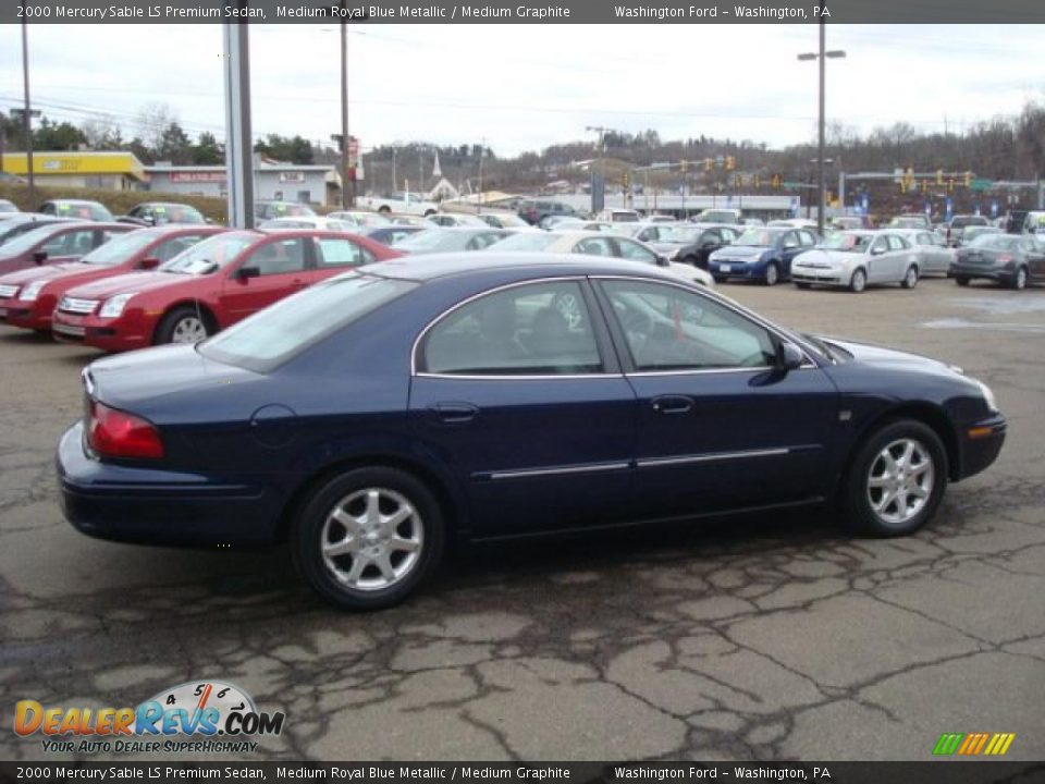 2000 Mercury Sable LS Premium Sedan Medium Royal Blue Metallic / Medium Graphite Photo #5