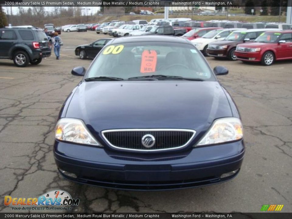 2000 Mercury Sable LS Premium Sedan Medium Royal Blue Metallic / Medium Graphite Photo #10