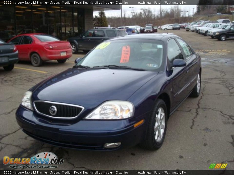 2000 Mercury Sable LS Premium Sedan Medium Royal Blue Metallic / Medium Graphite Photo #11