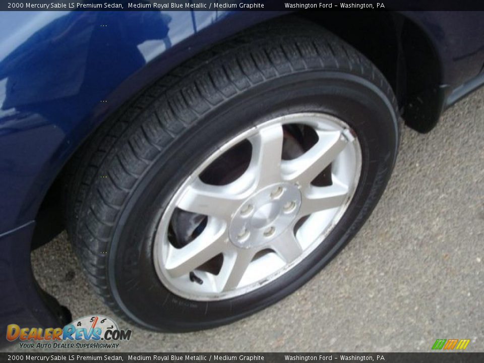 2000 Mercury Sable LS Premium Sedan Medium Royal Blue Metallic / Medium Graphite Photo #12