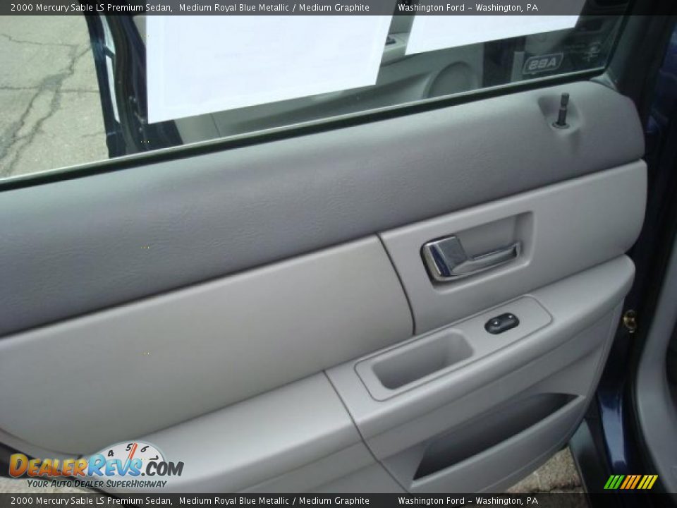 2000 Mercury Sable LS Premium Sedan Medium Royal Blue Metallic / Medium Graphite Photo #15