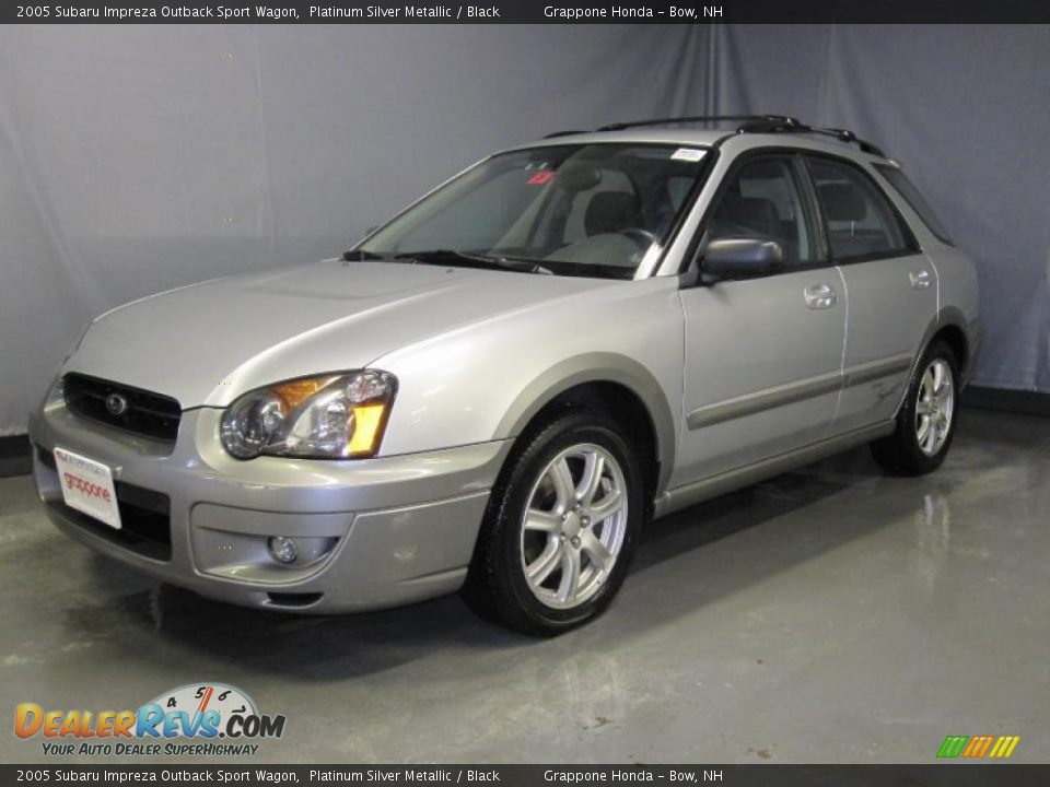 2005 Subaru Impreza Outback Sport Wagon Platinum Silver Metallic / Black Photo #1
