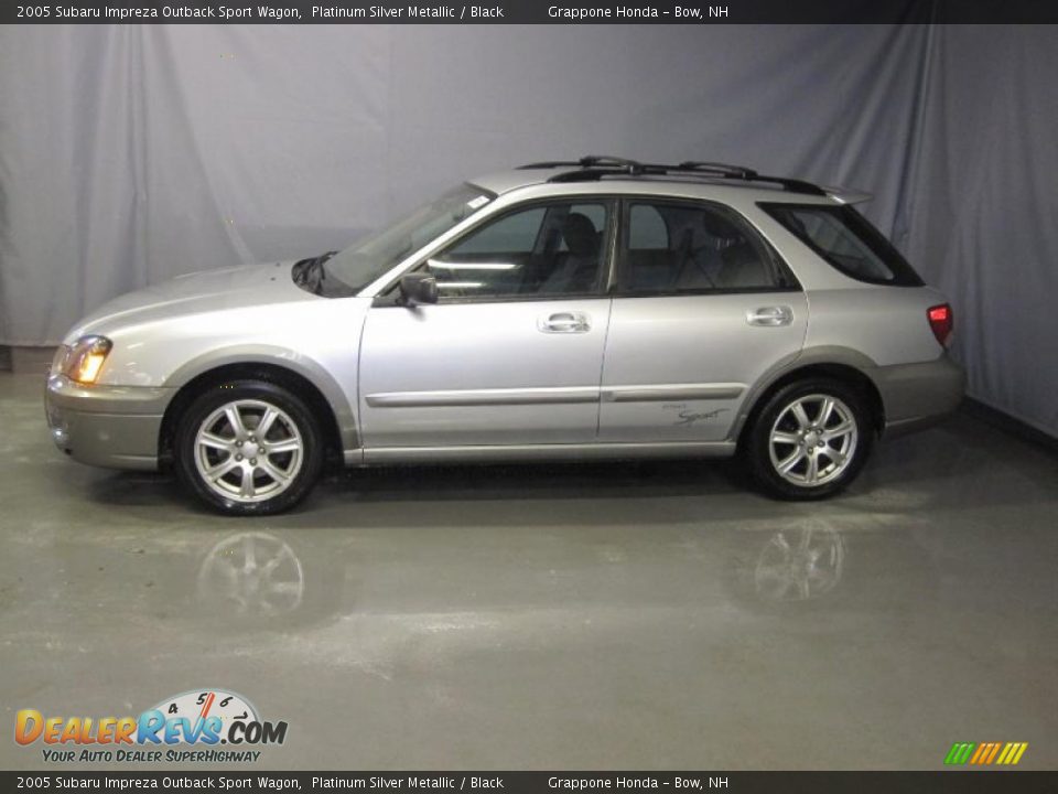 2005 Subaru Impreza Outback Sport Wagon Platinum Silver Metallic / Black Photo #2