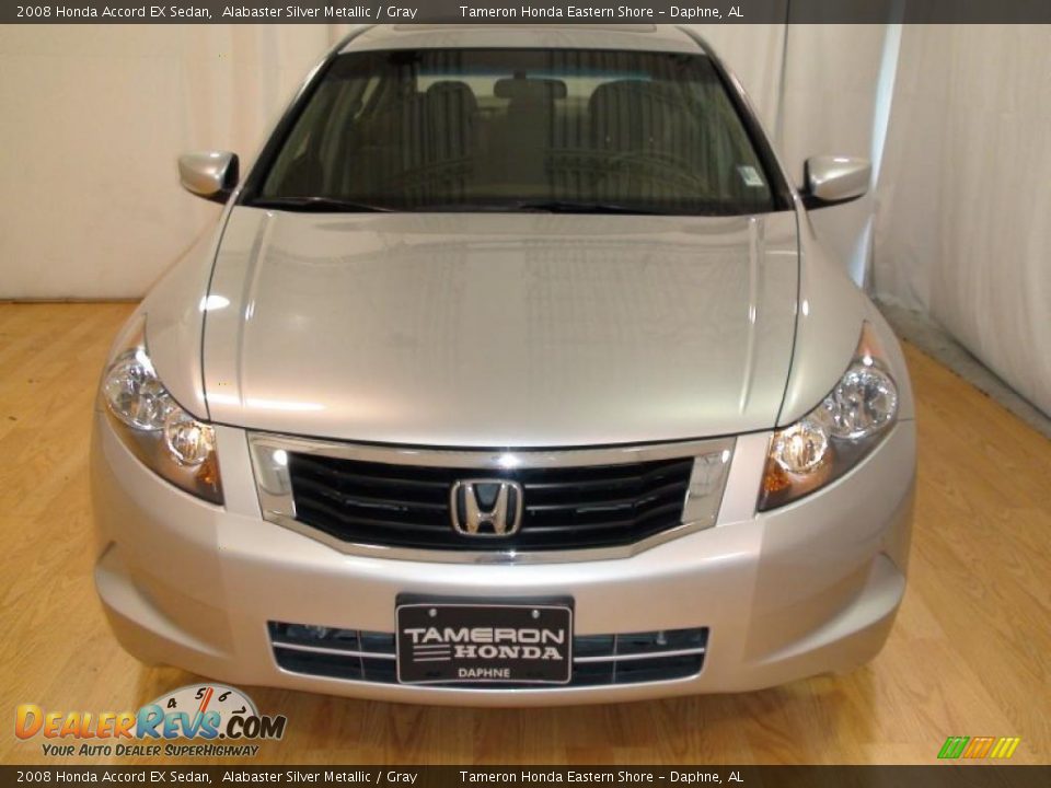 2008 Honda Accord EX Sedan Alabaster Silver Metallic / Gray Photo #4