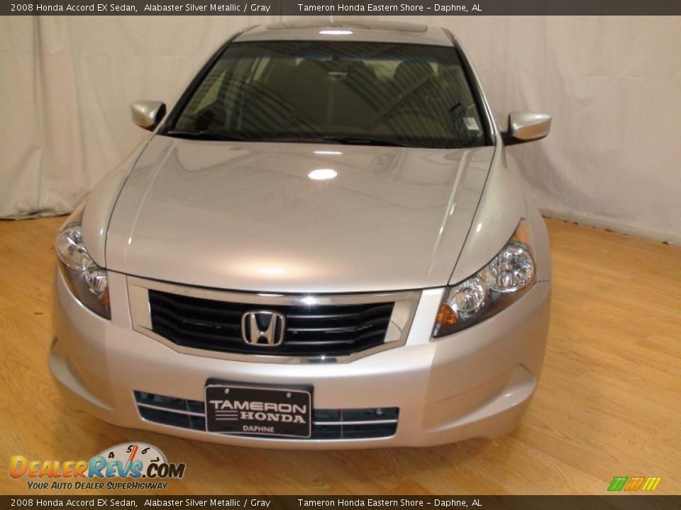 2008 Honda Accord EX Sedan Alabaster Silver Metallic / Gray Photo #5