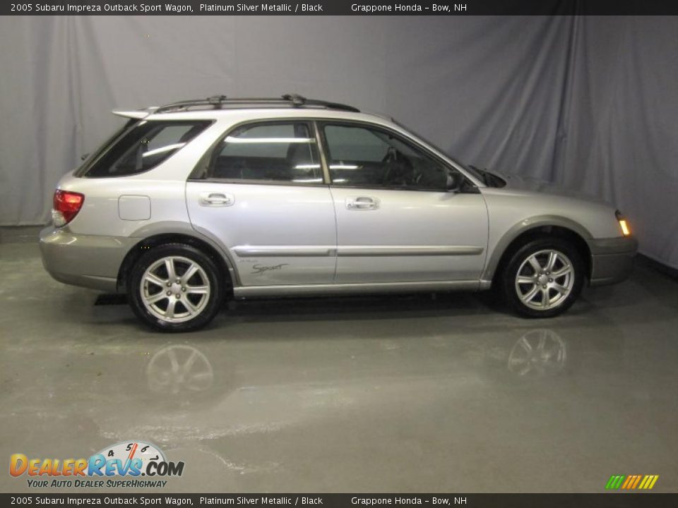 2005 Subaru Impreza Outback Sport Wagon Platinum Silver Metallic / Black Photo #4