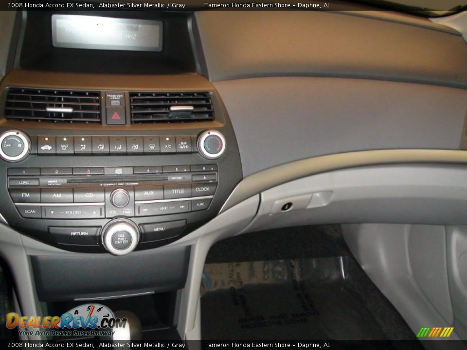 2008 Honda Accord EX Sedan Alabaster Silver Metallic / Gray Photo #18
