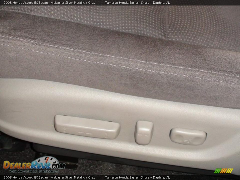 2008 Honda Accord EX Sedan Alabaster Silver Metallic / Gray Photo #21