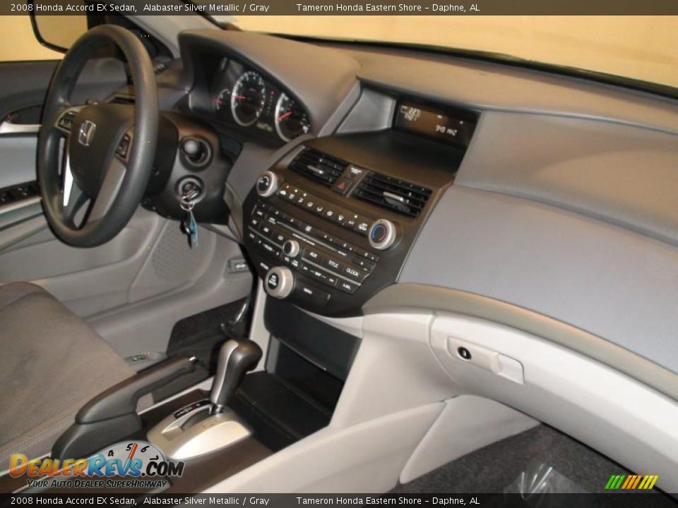 2008 Honda Accord EX Sedan Alabaster Silver Metallic / Gray Photo #23
