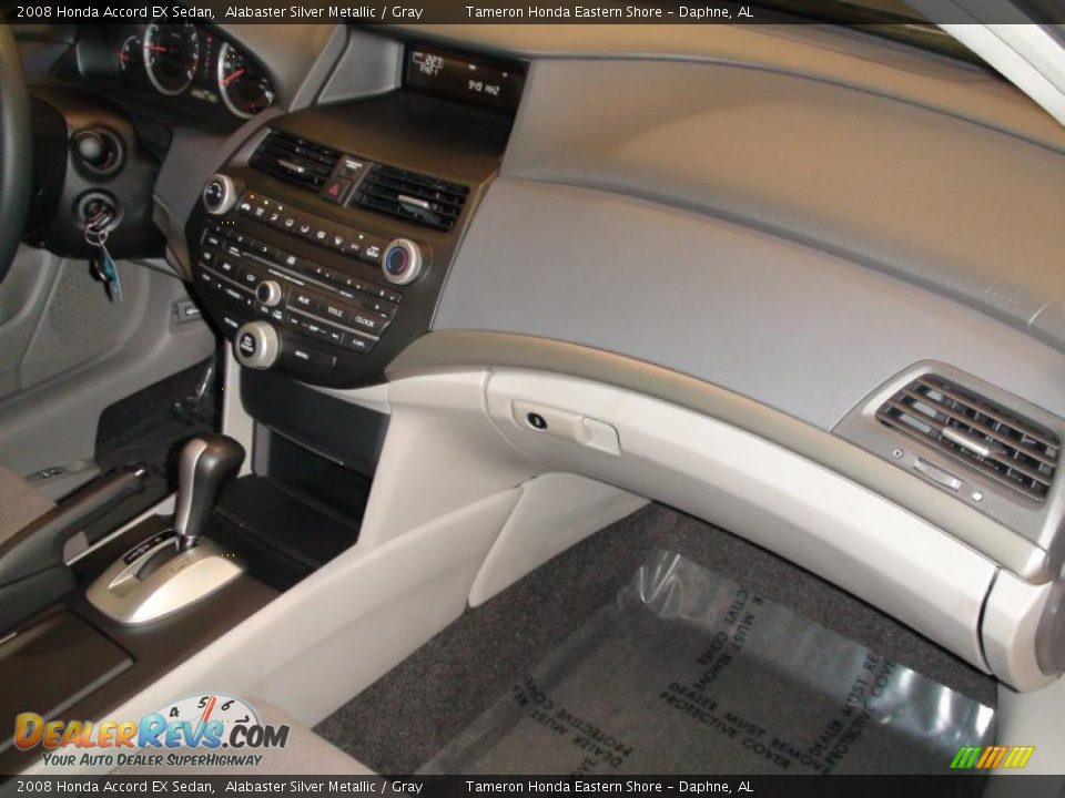2008 Honda Accord EX Sedan Alabaster Silver Metallic / Gray Photo #24