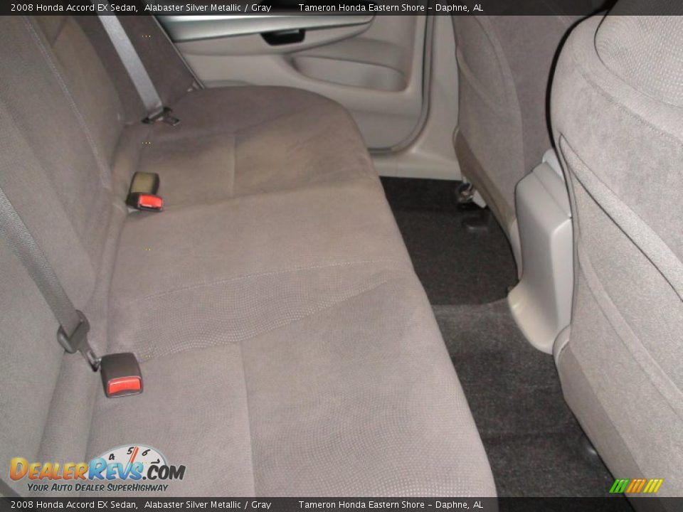 2008 Honda Accord EX Sedan Alabaster Silver Metallic / Gray Photo #27