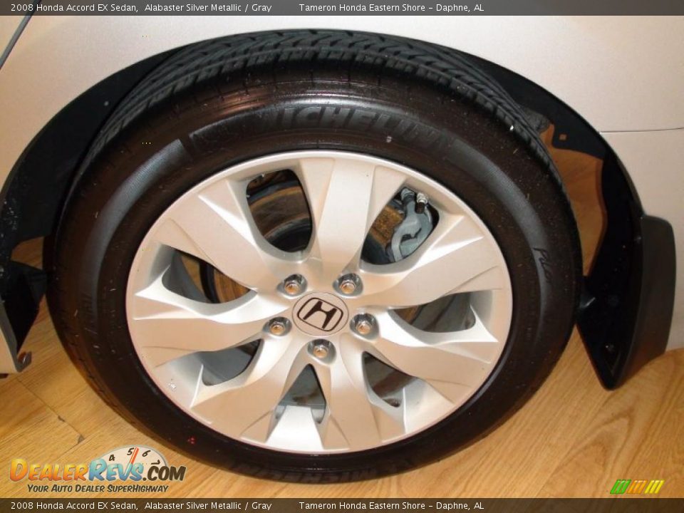 2008 Honda Accord EX Sedan Alabaster Silver Metallic / Gray Photo #33