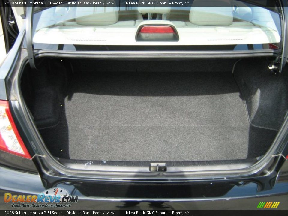 2008 Subaru Impreza 2.5i Sedan Obsidian Black Pearl / Ivory Photo #6