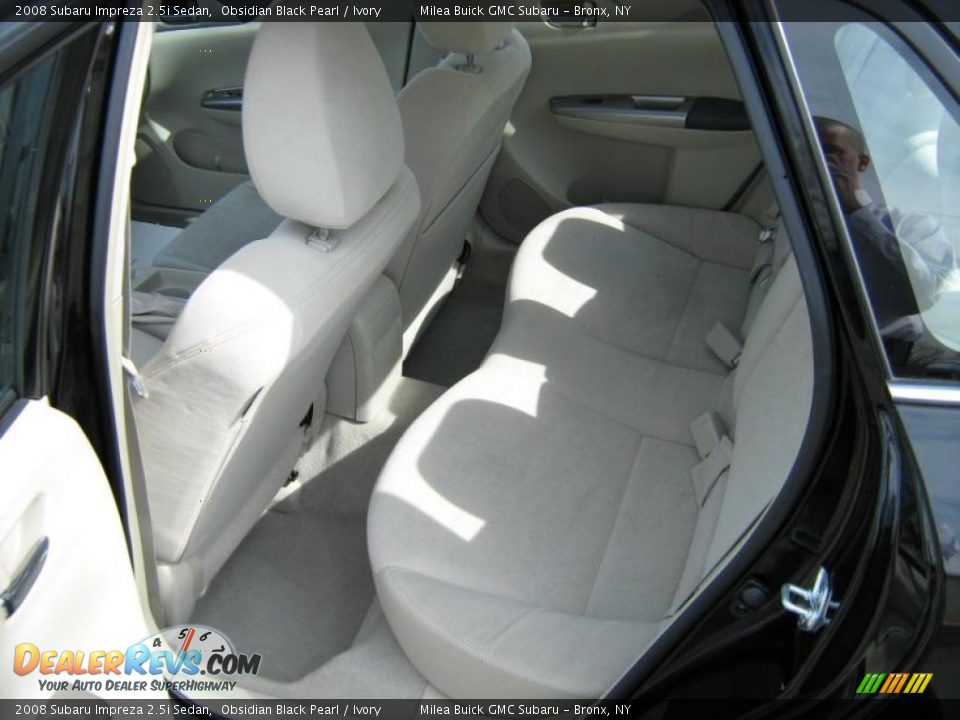 2008 Subaru Impreza 2.5i Sedan Obsidian Black Pearl / Ivory Photo #8