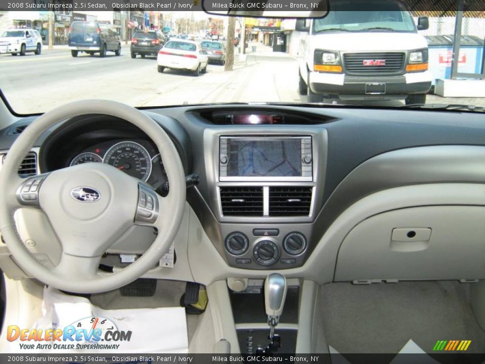 2008 Subaru Impreza 2.5i Sedan Obsidian Black Pearl / Ivory Photo #9