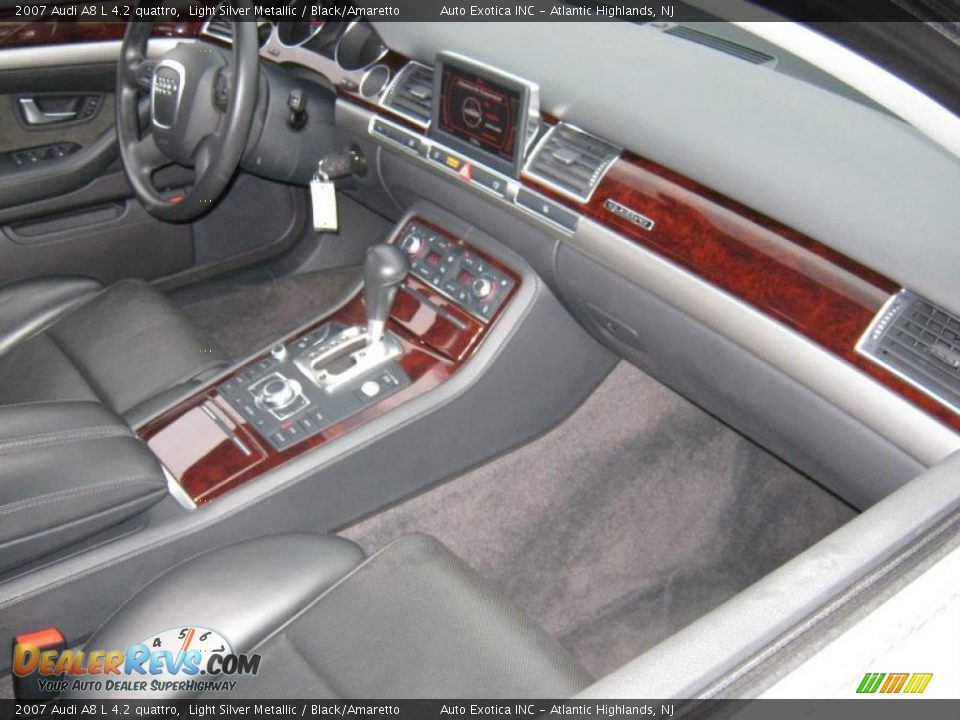 2007 Audi A8 L 4.2 quattro Light Silver Metallic / Black/Amaretto Photo #7