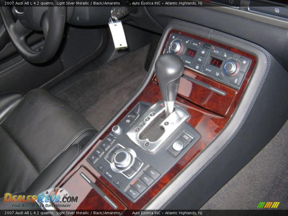 2007 Audi A8 L 4.2 quattro Light Silver Metallic / Black/Amaretto Photo #14