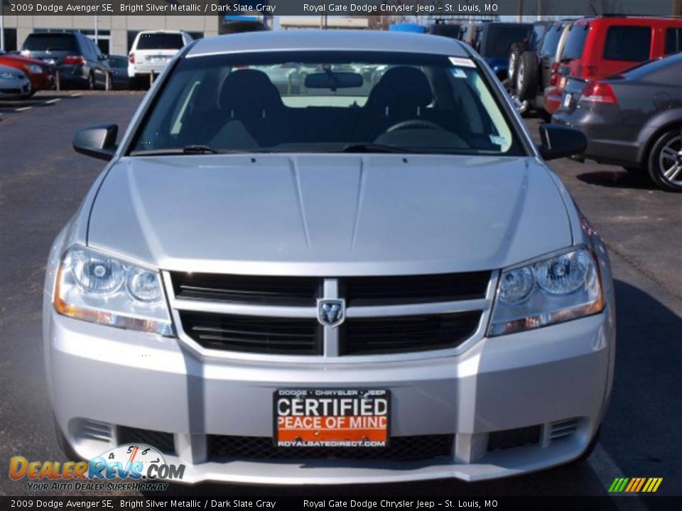 2009 Dodge Avenger SE Bright Silver Metallic / Dark Slate Gray Photo #8