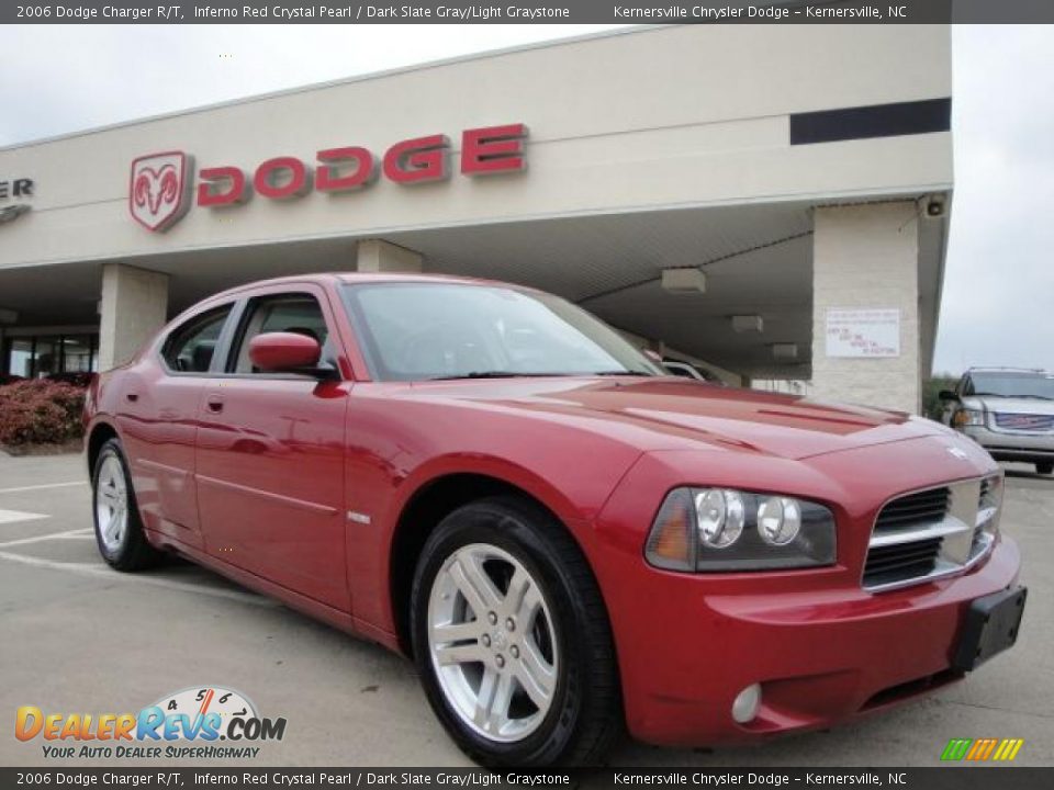 2006 Dodge Charger R/T Inferno Red Crystal Pearl / Dark Slate Gray/Light Graystone Photo #1