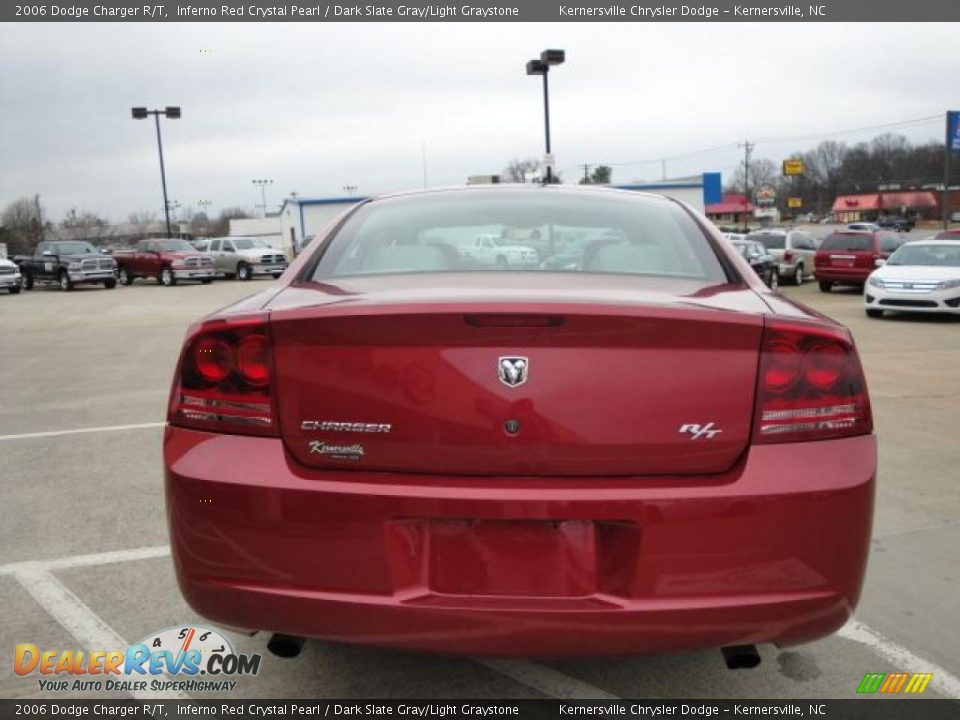 2006 Dodge Charger R/T Inferno Red Crystal Pearl / Dark Slate Gray/Light Graystone Photo #4