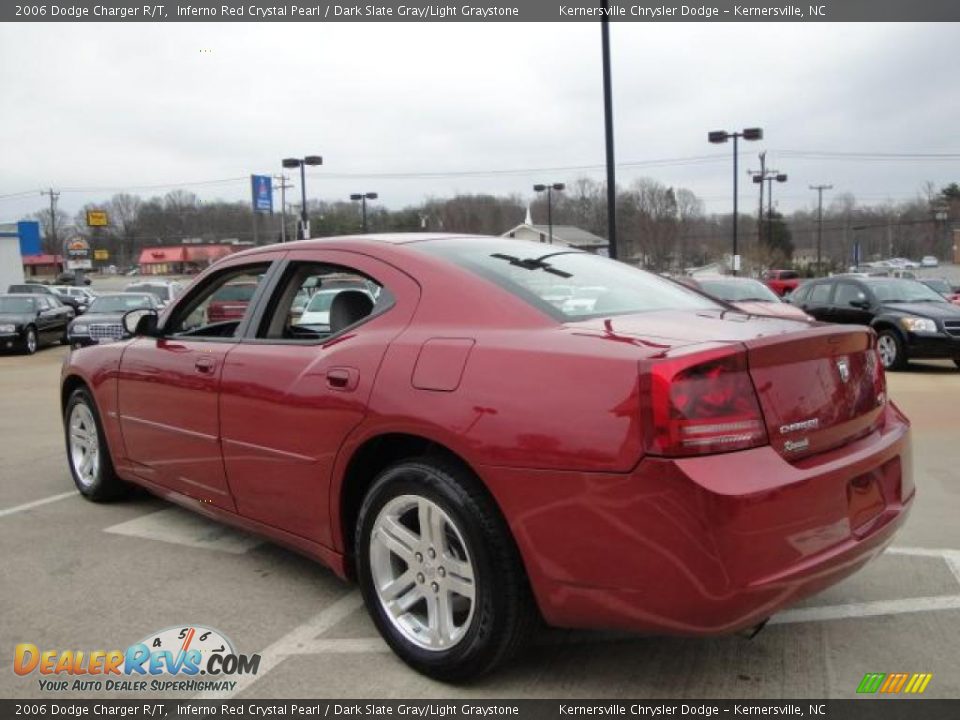 2006 Dodge Charger R/T Inferno Red Crystal Pearl / Dark Slate Gray/Light Graystone Photo #5