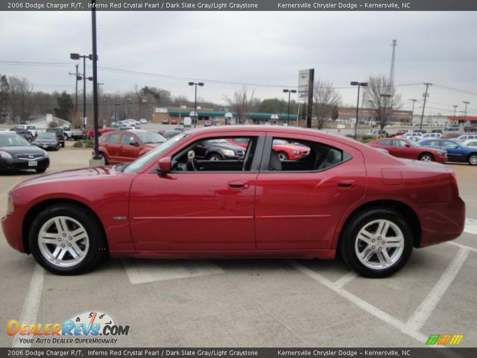 2006 Dodge Charger R/T Inferno Red Crystal Pearl / Dark Slate Gray/Light Graystone Photo #6