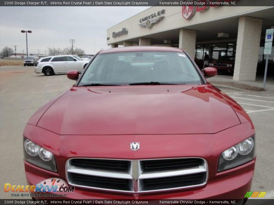 2006 Dodge Charger R/T Inferno Red Crystal Pearl / Dark Slate Gray/Light Graystone Photo #8
