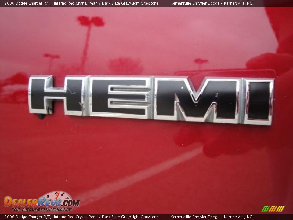 2006 Dodge Charger R/T Inferno Red Crystal Pearl / Dark Slate Gray/Light Graystone Photo #9