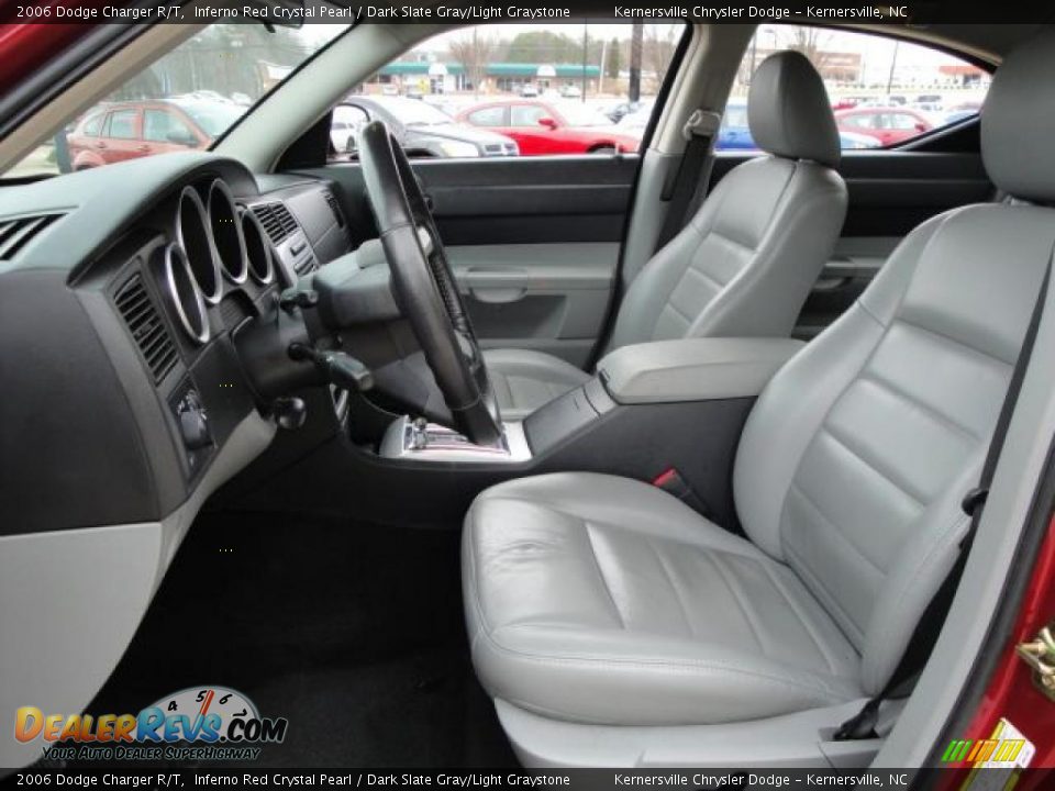 2006 Dodge Charger R/T Inferno Red Crystal Pearl / Dark Slate Gray/Light Graystone Photo #12