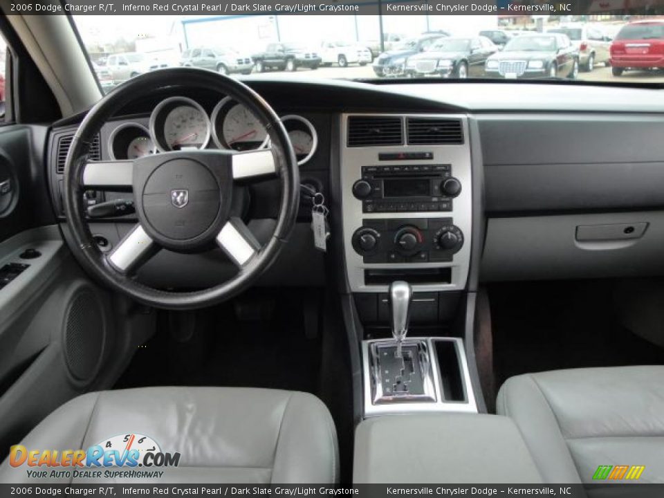 2006 Dodge Charger R/T Inferno Red Crystal Pearl / Dark Slate Gray/Light Graystone Photo #18