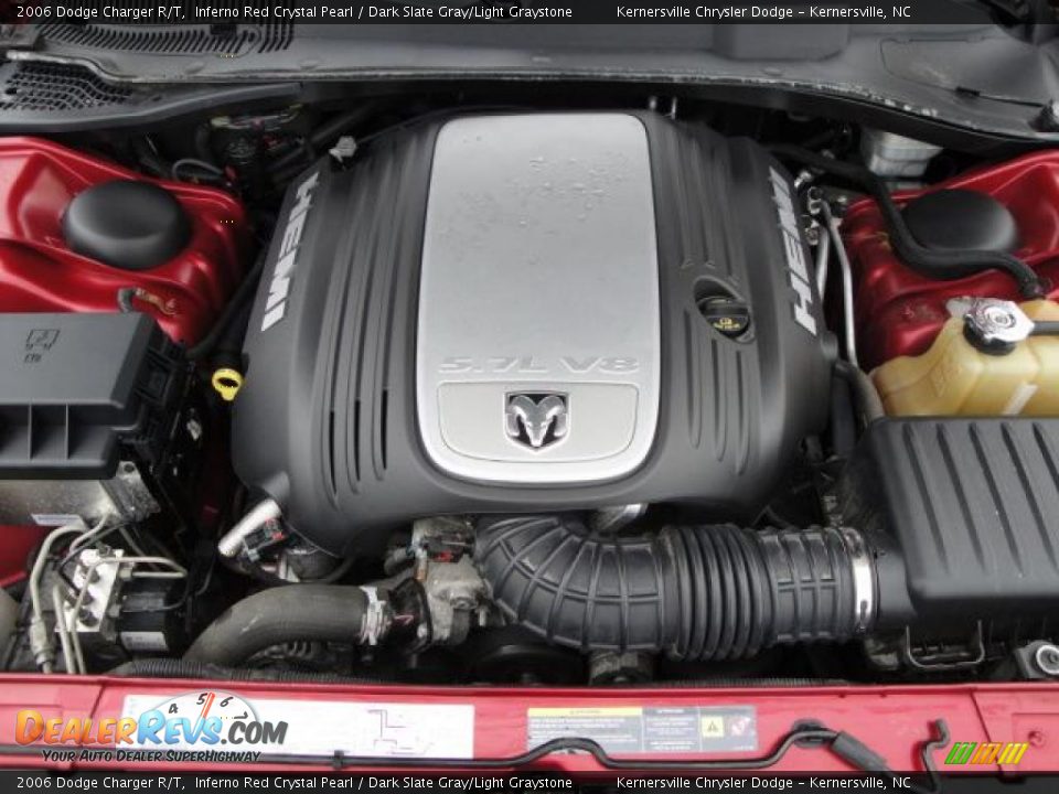 2006 Dodge Charger R/T Inferno Red Crystal Pearl / Dark Slate Gray/Light Graystone Photo #25