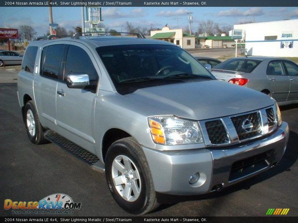 2004 Nissan Armada LE 4x4 Silver Lightning Metallic / Steel/Titanium Photo #1