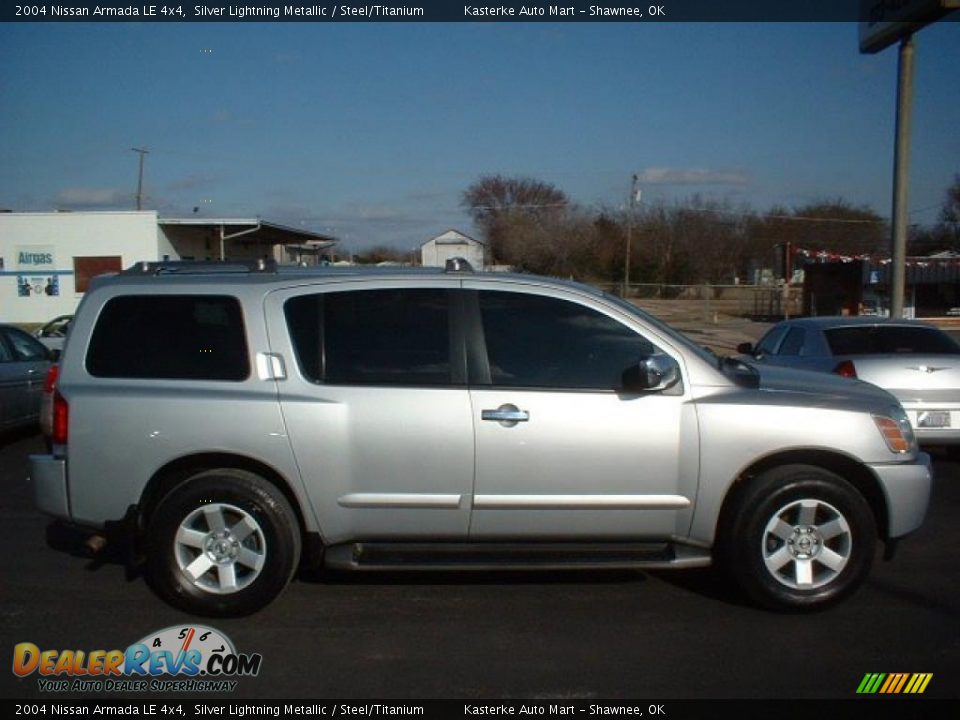 2004 Nissan Armada LE 4x4 Silver Lightning Metallic / Steel/Titanium Photo #3
