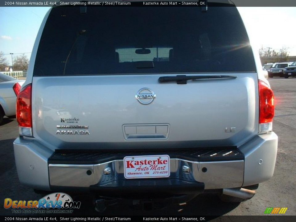 2004 Nissan Armada LE 4x4 Silver Lightning Metallic / Steel/Titanium Photo #5