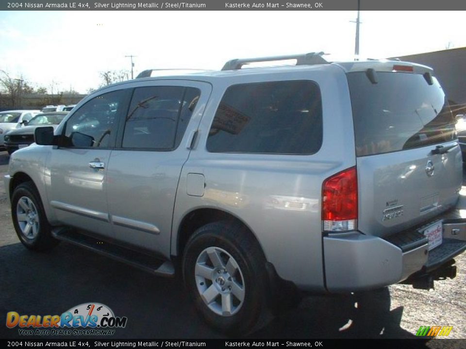 2004 Nissan Armada LE 4x4 Silver Lightning Metallic / Steel/Titanium Photo #6